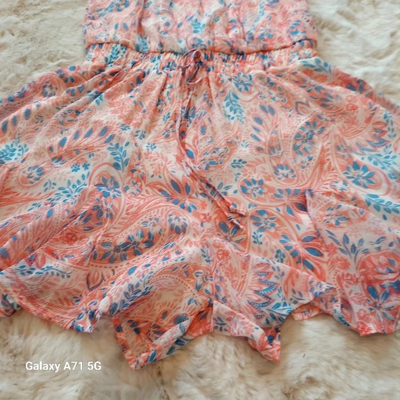 Row A Floral Halter Romper Pink Floral - Picture 8 of 17